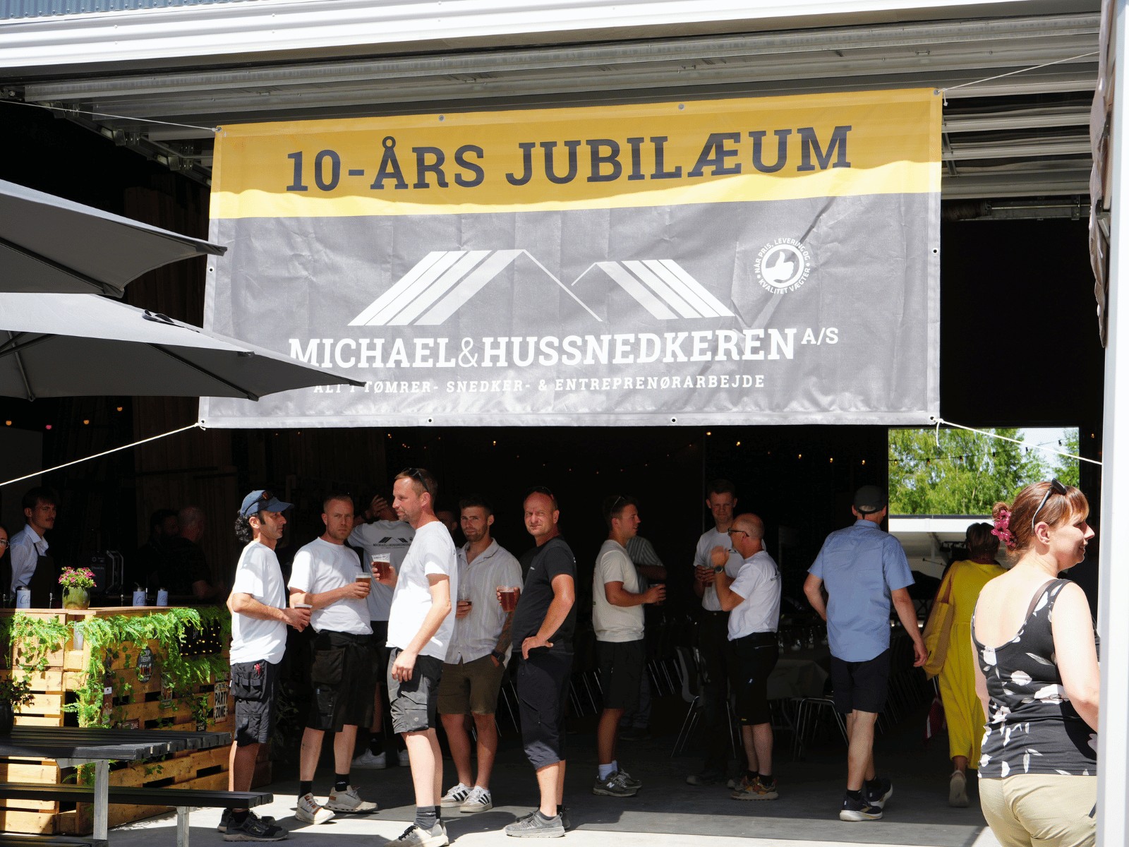 10 års jubilæumsfejring hos Michael & Hussnedkeren A/S