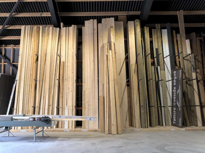 Lager i tømrerfirma